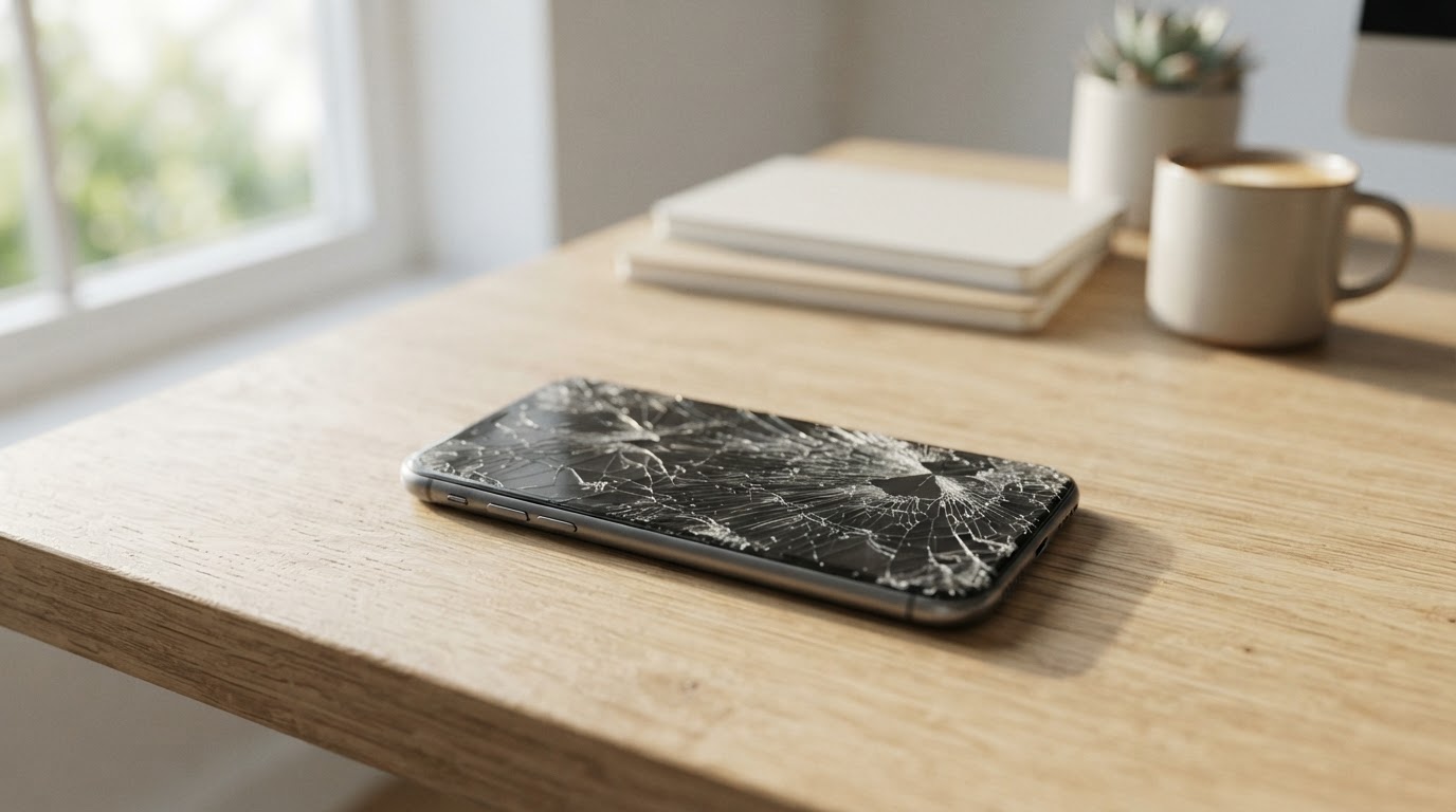 Pęknięta szybka w iPhonie – dlaczego nie warto zwlekać z naprawą